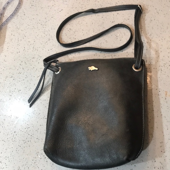 Roots Handbags - Roots crossbody in black tribe leather